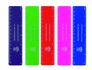 Shatterproof Plastic 6" Rulers